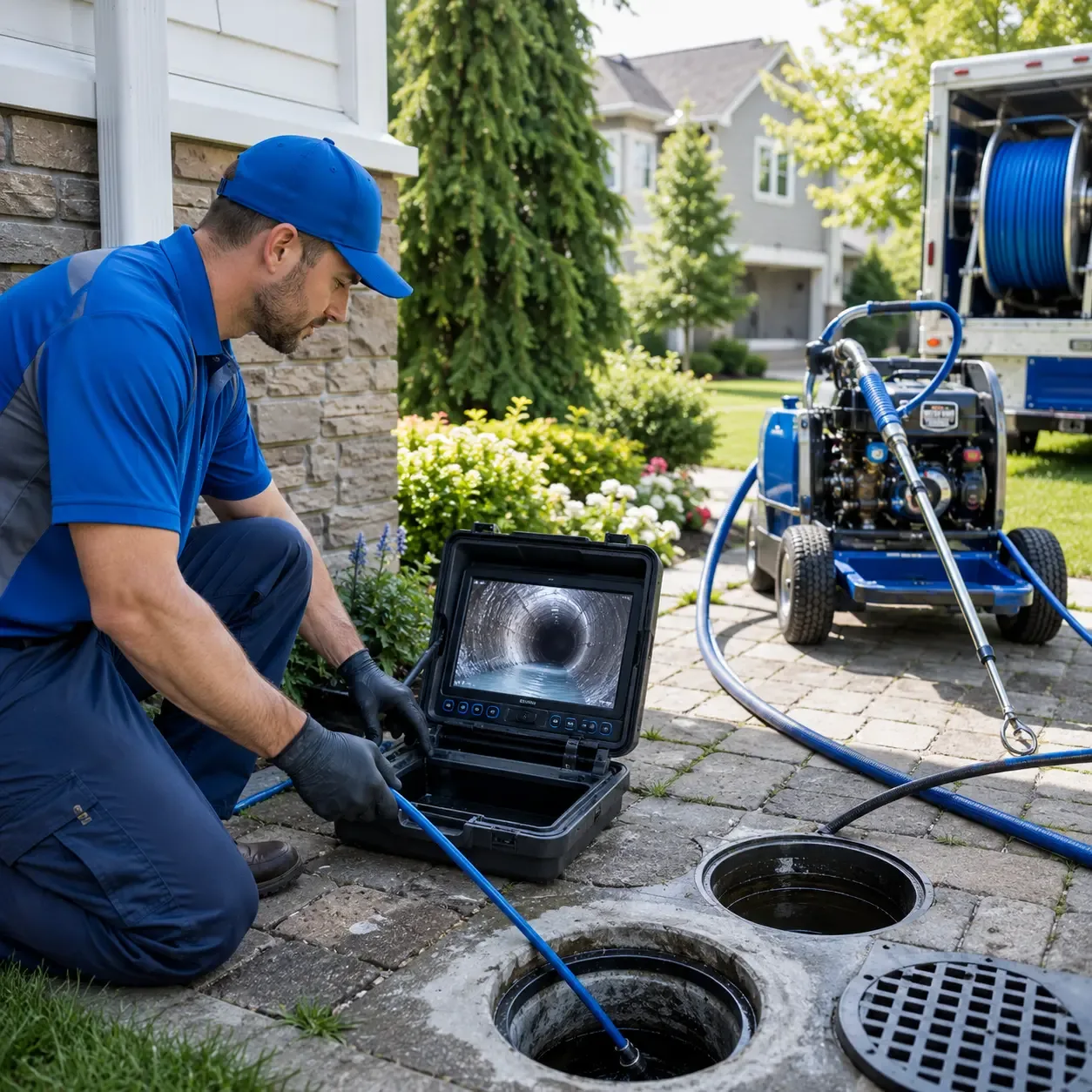 Outdoor drain cleaning professionals serving Blaine, MN